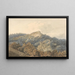 Rocca di Papa mit dem Monte Cavo - Thomas Girtin — gerahmtes Bild an der Wand