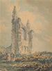 Ruinen der Kathedrale Saint-André - Thomas Girtin — Ansicht des Kunstwerks