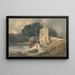 Der Mühle der Abtei in Knaresborough - Thomas Girtin — gerahmtes Bild an der Wand