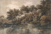 Bäume und Teich bei Bromley Kent - Thomas Girtin — Ansicht des Kunstwerks