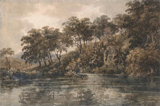 Thomas Girtin - Trees and Pond near Bromley Kent.webp