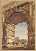 L'Arc de Titus blickt in Richtung des Kolosseums in Rom - Thomas Hartley Cromek — Ansicht des Kunstwerks