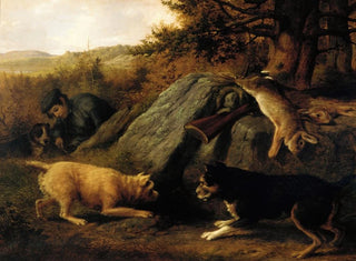 Thomas Hewes Hinckley - The Rabbit Hunters.webp