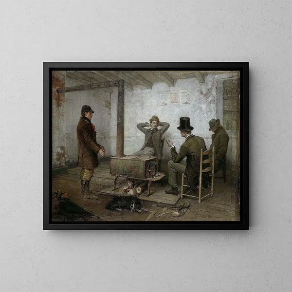 Ein freundlicher Hinweis - Thomas Hicks — gerahmtes Bild an der Wand
