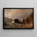 Vue de Fort Point depuis Baker Beach, San Francisco - Thomas Hill — gerahmtes Bild an der Wand