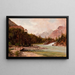 Rivière Columbia - Thomas Hill — gerahmtes Bild an der Wand