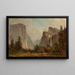 Portes de Yosemite et chutes Bridal Veil - Thomas Hill — gerahmtes Bild an der Wand