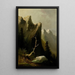 Rocher indien Montagnes Bleues - Thomas Hill — gerahmtes Bild an der Wand