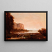 Landschaft mit zwei Indianern - Thomas Hill — gerahmtes Bild an der Wand