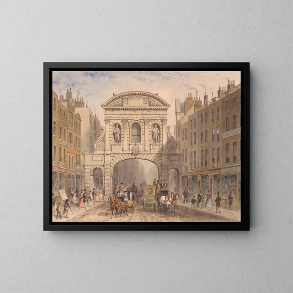 Temple Bar - Thomas Hosmer Shepherd — gerahmtes Bild an der Wand