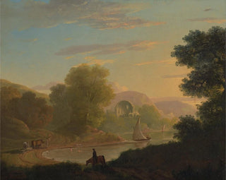 Thomas Jones - An Imaginary Coast Scene with the Temple of Venus at Baiae.webp