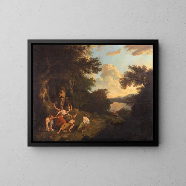 La Mort d'Orphée - Thomas Jones — gerahmtes Bild an der Wand