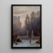 Der alte Hof im Winter - Thomas Lochlan Smith — gerahmtes Bild an der Wand
