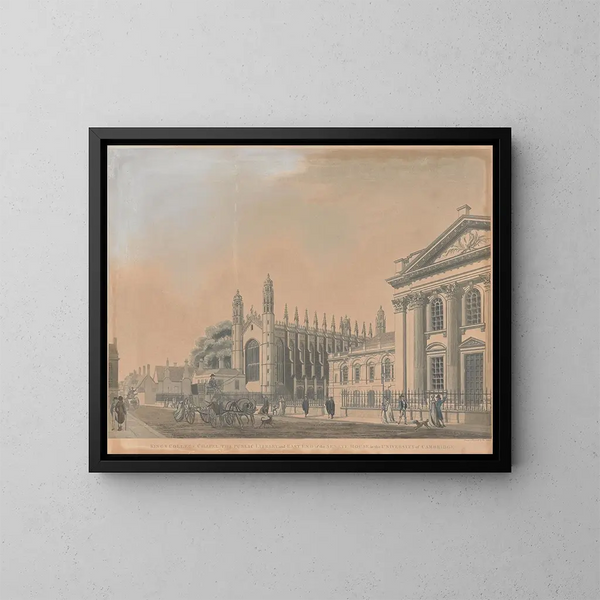 Chapelle du King's College, Université de Cambridge - Thomas Malton le Jeune — gerahmtes Bild an der Wand