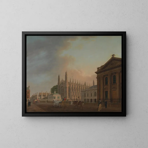 Die Parade der Könige in Cambridge - Thomas Malton der Jüngere — gerahmtes Bild an der Wand