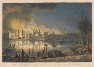 Thomas Mann Baynes - The Destruction of Both Houses of Parliament by Fire Oct 16 1834.webp