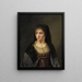 Portrait einer Dame mit Schleier - Thomas Mathisen — gerahmtes Bild an der Wand