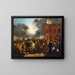 Erste Wahl auf Staatsebene in Detroit, Michigan, 1837 - Thomas Mickell Burnham — gerahmtes Bild an der Wand