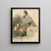Ein Highlander sitzend - Thomas Miles Richardson — gerahmtes Bild an der Wand