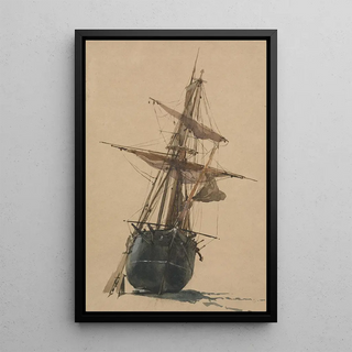 Thomas Miles Richardson - Beached Fishing Vessel.webp