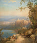 Die Stadt und der See von Nemi, Süditalien - Thomas Miles Richardson Jr — Ansicht des Kunstwerks