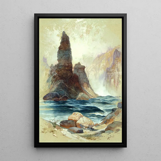 Thomas Moran - Above Tower Falls Yellowstone.webp