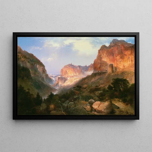 Golden Gate Nationalpark Yellowstone - Thomas Moran — gerahmtes Bild an der Wand