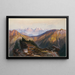 Kette unter Yellowstone - Thomas Moran — gerahmtes Bild an der Wand