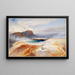 Die große blaue Quelle des unteren Beckens der Geysire, Yellowstone - Thomas Moran — gerahmtes Bild an der Wand