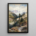 Die Bergkette der Heilig-Kreuz-Berge in Colorado - Thomas Moran — gerahmtes Bild an der Wand