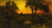 Landschaft bei Dämmerung, Flucht nach Ägypten - Thomas Moran — Ansicht des Kunstwerks