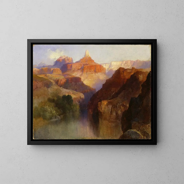 Pic Zoroastre, Grand Canyon, Arizona - Thomas Moran — gerahmtes Bild an der Wand