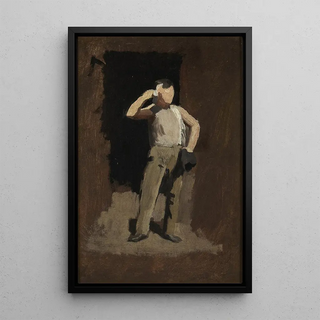 Thomas Pollock Anshutz - Boy in Brown study for The Ironworkers Noontime.webp