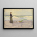 Frau am Strand - Thomas Pollock Anshutz — gerahmtes Bild an der Wand