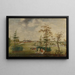 Ansicht des Landhauses im Gloucestershire - Thomas Robins der Ältere — gerahmtes Bild an der Wand