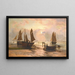 Morgen am Strand von Hastings - Thomas Rose Miles — gerahmtes Bild an der Wand