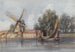 Eine Bootsfahrt an einem Windmühlen und Bauernhöfen - Thomas Shotter Boys — Ansicht des Kunstwerks