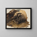 Studie eines Widderkopfs - Thomas Sidney Cooper — gerahmtes Bild an der Wand