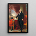Portrait de George Washington - Thomas Sully — gerahmtes Bild an der Wand