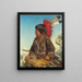 Junge Indianer in Fort Snelling - Thomas Waterman Wood — gerahmtes Bild an der Wand