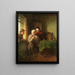 La lettre - Thomas Webster — gerahmtes Bild an der Wand