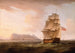 Ein britisches Kriegsschiff vor der Felsen von Gibraltar - Thomas Whitcombe — Ansicht des Kunstwerks