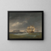 Kurs in einem Sturm vor Gibraltar - Thomas Whitcombe — gerahmtes Bild an der Wand