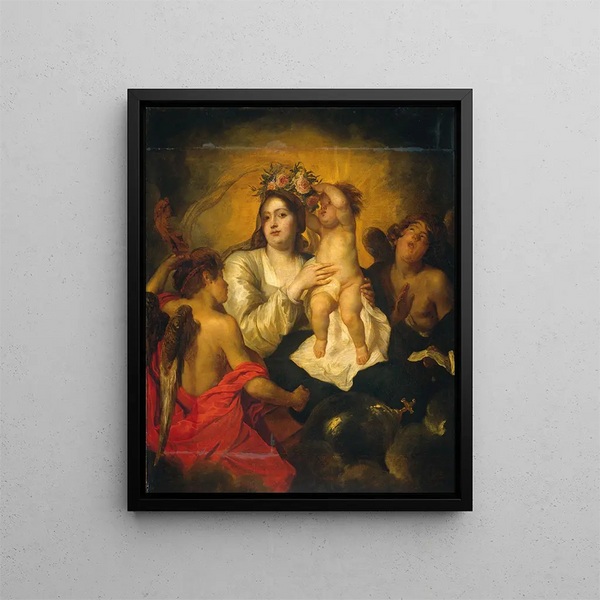 Thomas Willeboirts Bosschaert - The Virgin Crowned by the Christ Infant the Redeemer.webp