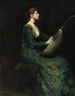 Dame im Lautenspiel - Thomas Wilmer Dewing — Ansicht des Kunstwerks