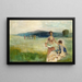 Frühling - Thomas Wilmer Dewing — gerahmtes Bild an der Wand