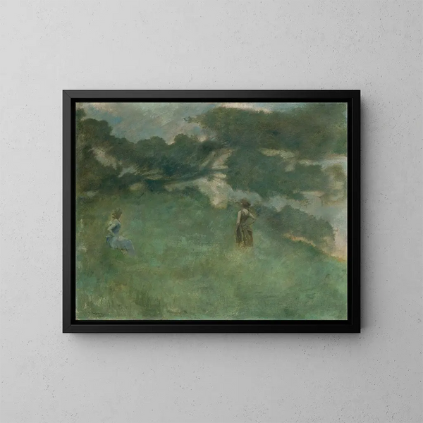 Der Mauerläufer - Thomas Wilmer Dewing — gerahmtes Bild an der Wand