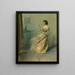 Das Collier - Thomas Wilmer Dewing — gerahmtes Bild an der Wand