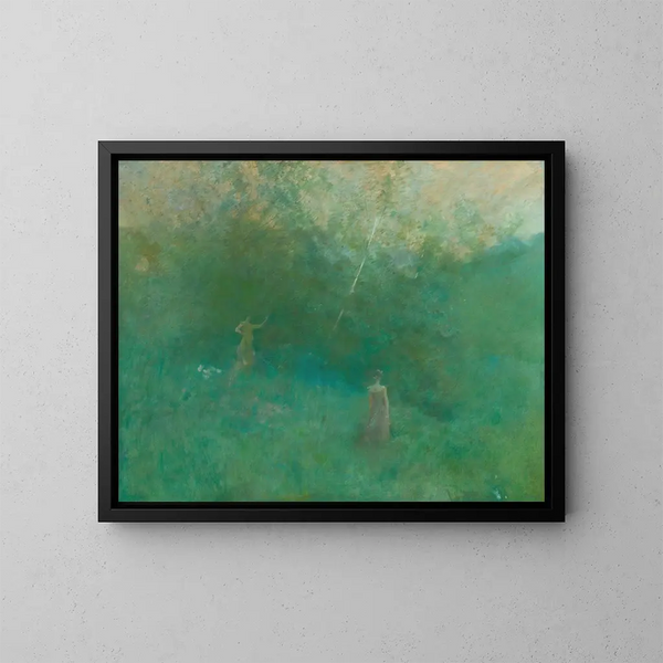 Le bouleau blanc - Thomas Wilmer Dewing — gerahmtes Bild an der Wand