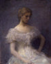 Junge sitzende Mädchen - Thomas Wilmer Dewing — Ansicht des Kunstwerks